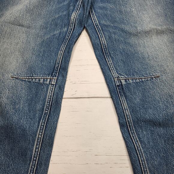 Madewell Darted Barrel Leg Jeans Medium Irmo Wash Button Fly Baggy Ankle 28 - Picture 8 of 13